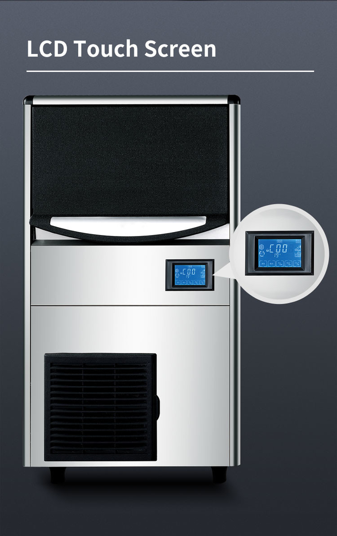 Machine à glace commerciale de 150 livres pour le fabricant automatique de glaçons de la boutique 60kg d'hôtel de barre 4