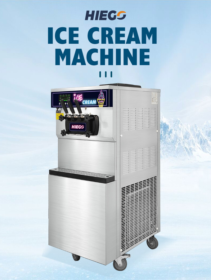 Machine commerciale de crème glacée de Gelato de l'hôtel 36l commercial mobile de fabricant 0