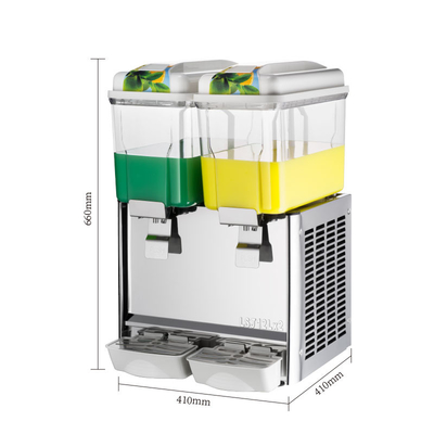 12L*2 2 réservoirs Juice Dispenser Machine Full Automatic inoxydable