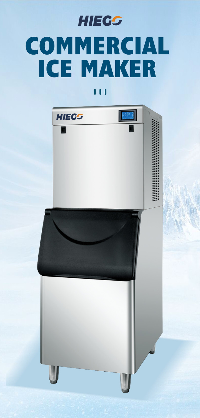 air de la machine R404a de fabricant de glaçon de fente de machine à glace automatique de 200kg refroidi 0