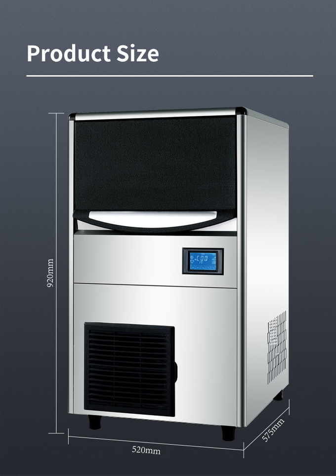Machine à glace commerciale de 150 livres pour le fabricant automatique de glaçons de la boutique 60kg d'hôtel de barre 7