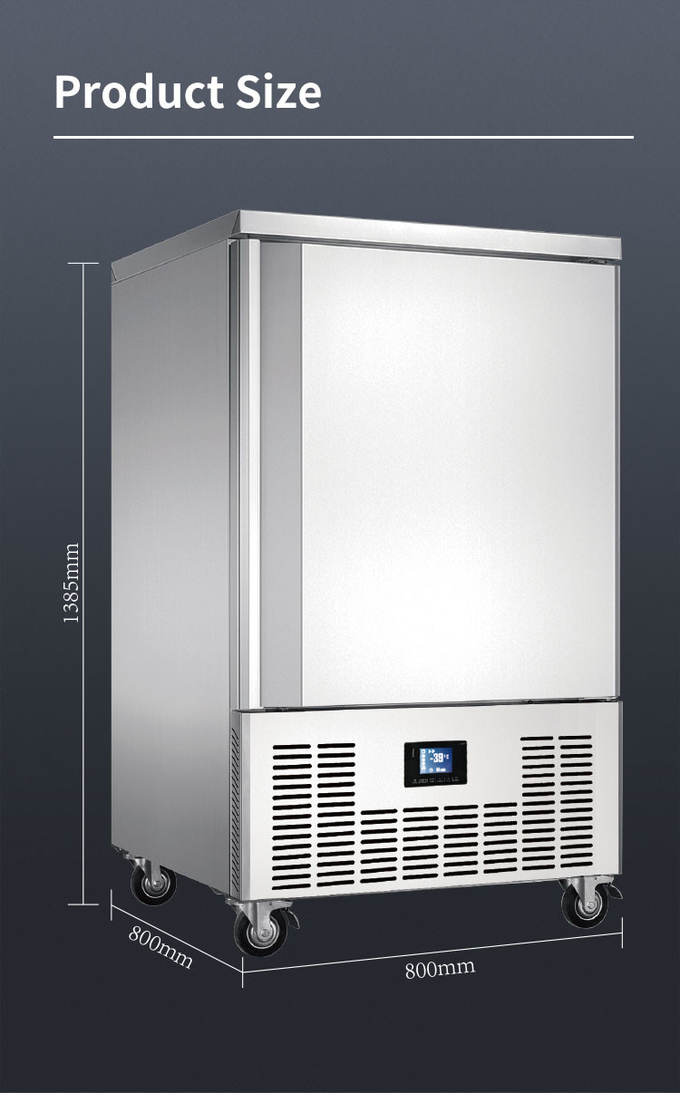 Refroidissement à l'air de refroidisseur de congélateur de 10 plateaux petit pour la congélation rapide de machine de réfrigération 9