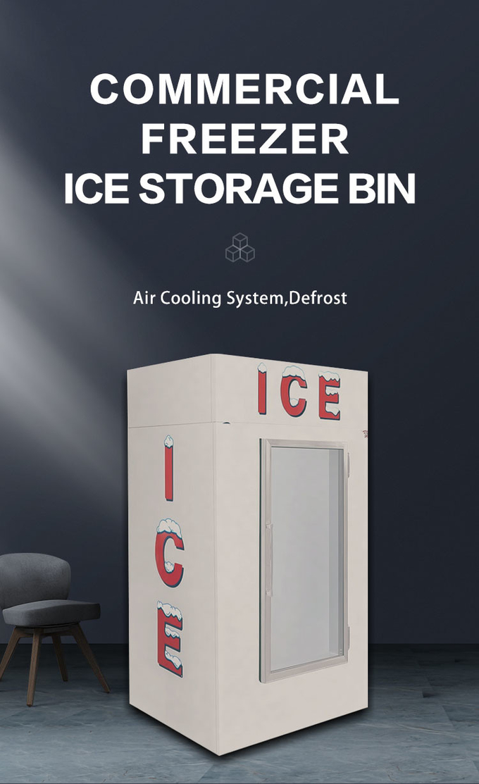 armoires de trempage extérieures d'acier inoxydable de refroidissement par air de congélateur de marchandiseur de la glace 1841L 0