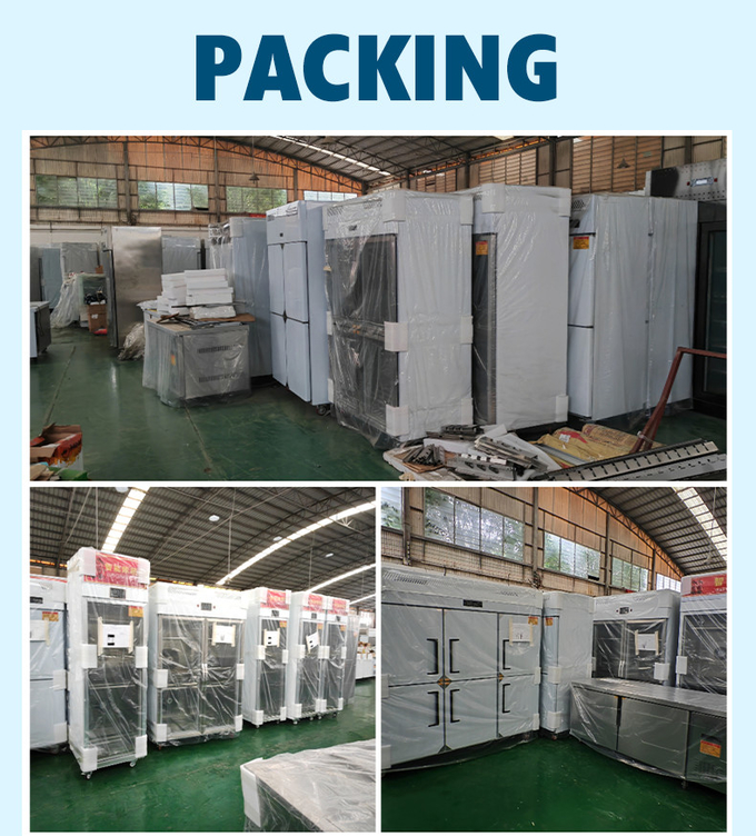 matériel de réfrigération commercial de congélateur droit de portes à deux battants de 210W 500L 12