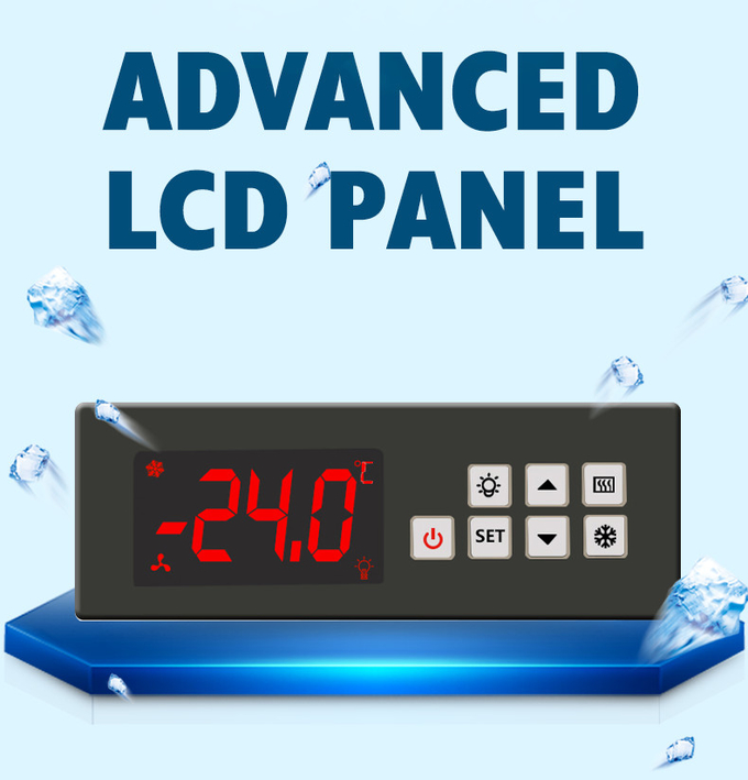réfrigérateur en verre d'affichage de combinaison de congélateur d'acier inoxydable de la porte 2200L 4 3