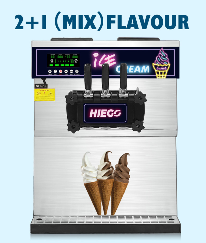 Machine commerciale de crème glacée de Gelato de l'hôtel 36l commercial mobile de fabricant 7