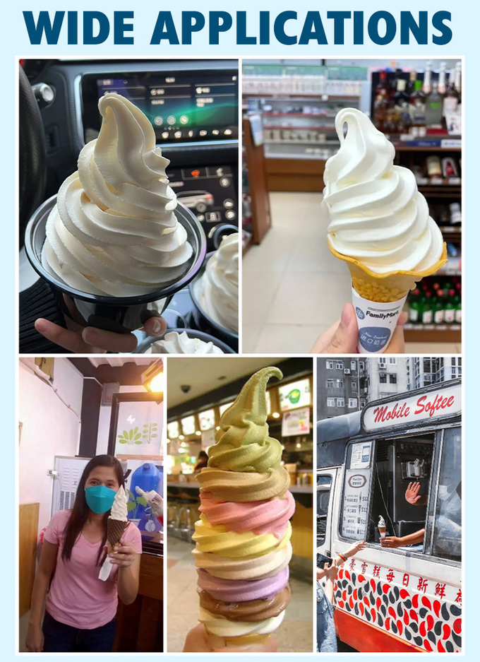 Machine commerciale de crème glacée de Gelato de l'hôtel 36l commercial mobile de fabricant 13