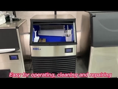 Les machines à glaçons commerciales de HIEGO la machine à glace de place de refroidissement à l'air avec la lumière bleue NANOE
