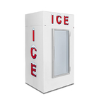 Dégivrez l'acier inoxydable extérieur d'armoire de crème glacée en verre de marchandiseur extérieur de glace de mur froid automatique