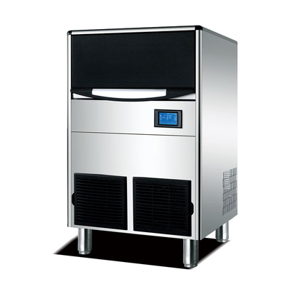 Machine commerciale de machine à glaçons d'affichage à cristaux liquides de la capacité 100kg 24H de glace pour le café de barre de restaurant à vendre
