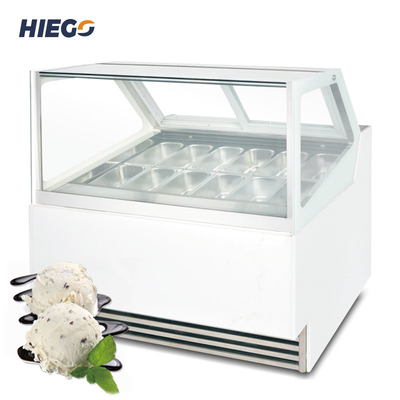 Cabinet commercial de trempage de Gelato de l'unité d'affichage 50-60hz de crème glacée