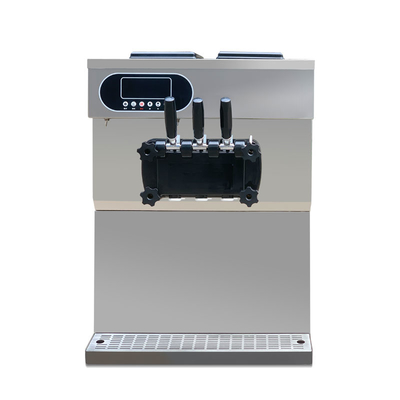 Sorbetière molle commerciale de table de 36 litres avec trois saveurs
