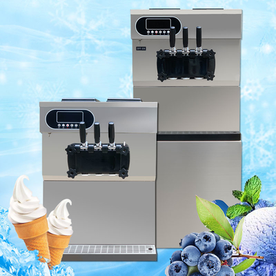 25-28l/H Machine de crème glacée commerciale 2+1 Saveur mélangée Domestique Soft Serve Machine