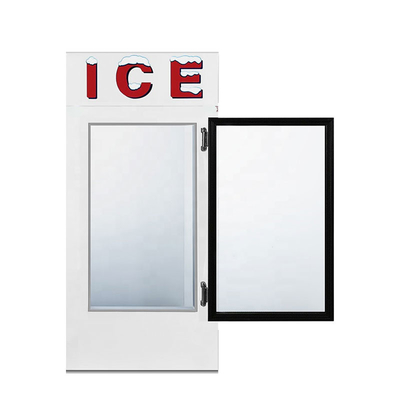 Vitrine de crème glacée de l'acier inoxydable 850l de marchandiseur de glace de porte en verre de refroidissement à l'air
