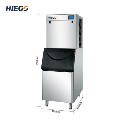Machine à glace commerciale automatique 110kg Machine à glaçons instantanée R404a 200kg