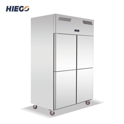 Congélateur droit commercial de portes du réfrigérateur 4 d'acier inoxydable