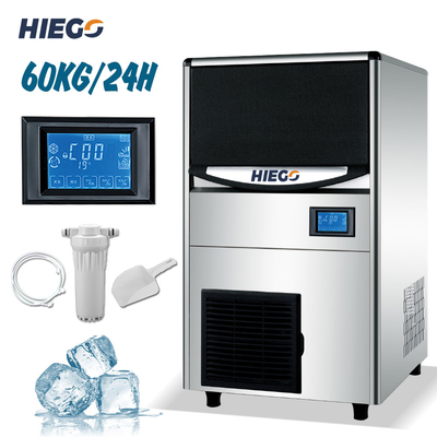 Machine à glace 150Lb automatique commerciale pour le refroidissement à l'air du magasin 60kg de barre
