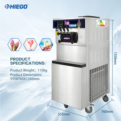 Machine commerciale de crème glacée de Gelato de l'hôtel 36l commercial mobile de fabricant