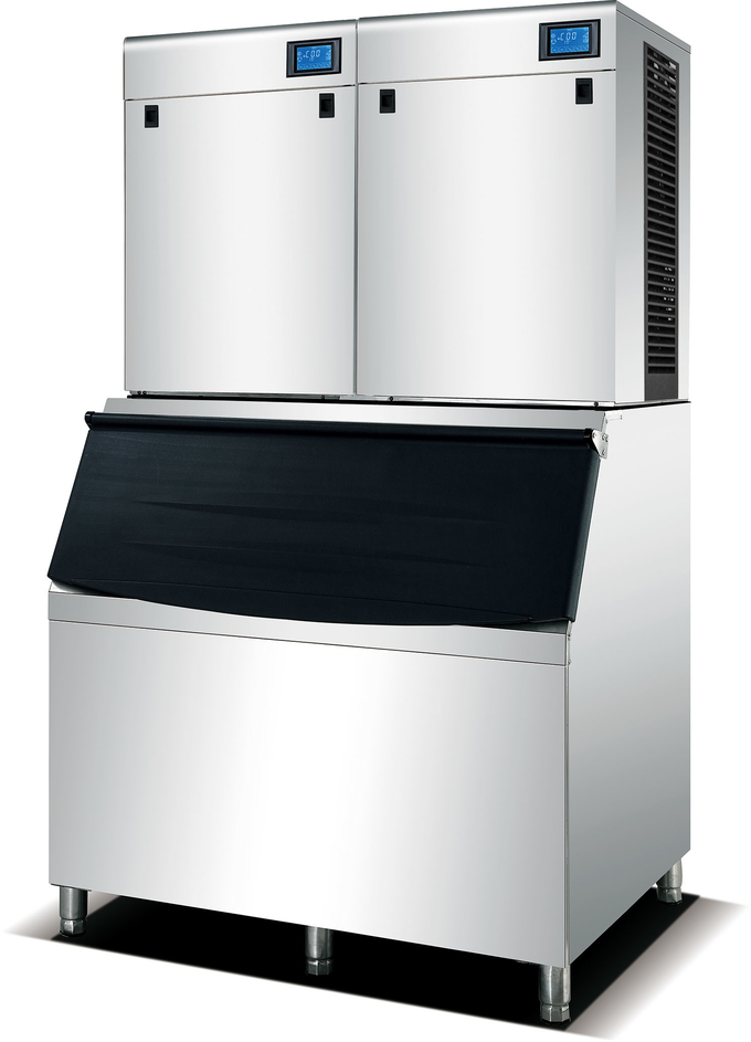 Machine à glace commerciale 1000Kg du cube SUS304 avec le panneau d'affichage à cristaux liquides 0