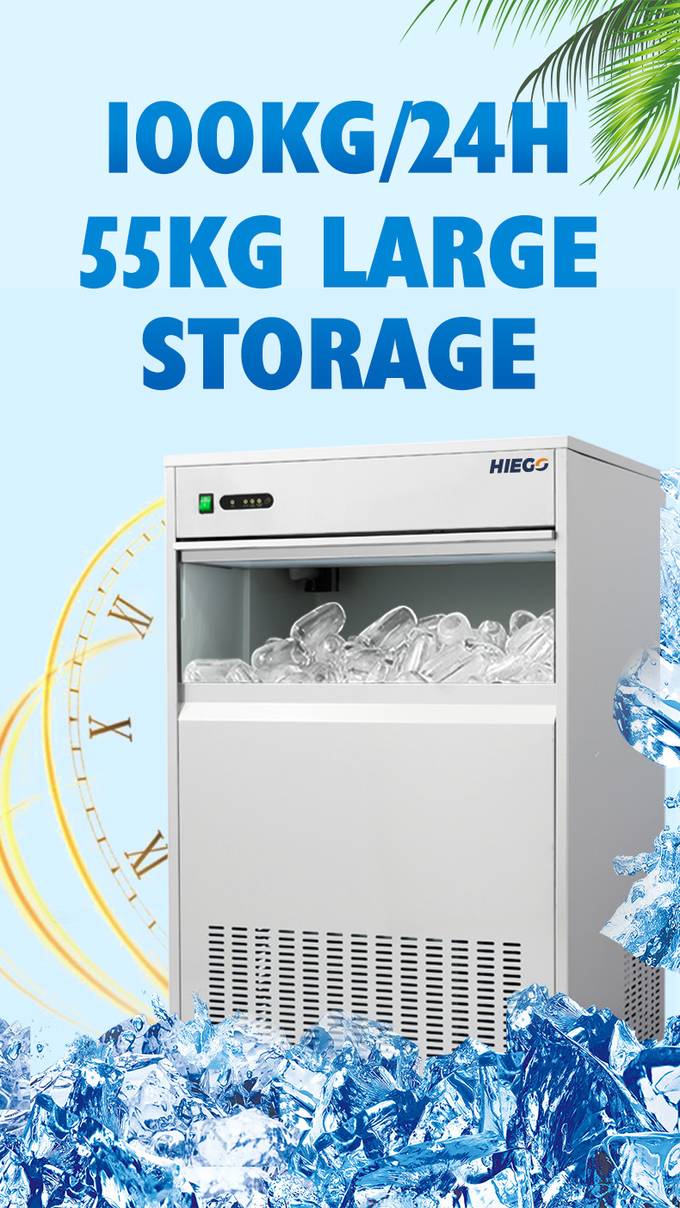machine à glace portative commerciale de machine à glace de granule de la cuisine 50kg R134a 5