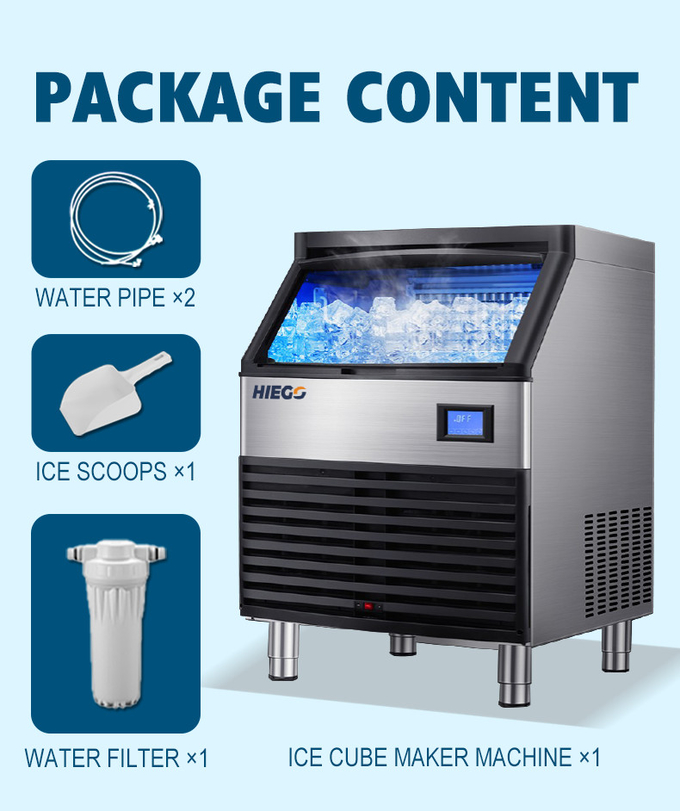 Machine à glace automatique de bloc de machine à glace d'ABS d'acier inoxydable pour le magasin de nourriture de boisson 10