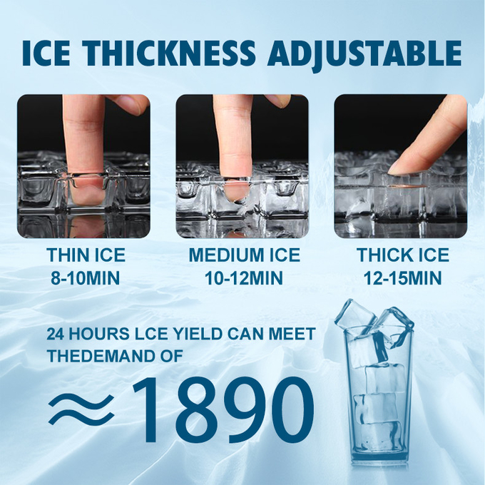 Machine à glace commerciale 100kg machine à glace de flocon de neige du contrôle facile 110v 220v 5