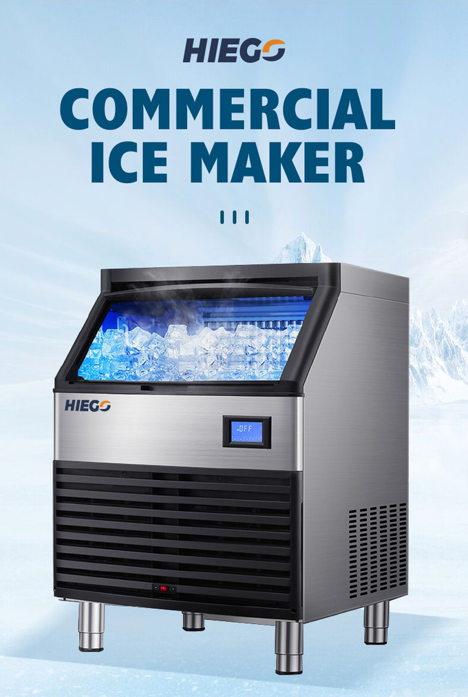Machine à glace automatique de bloc de machine à glace d'ABS d'acier inoxydable pour le magasin de nourriture de boisson 0