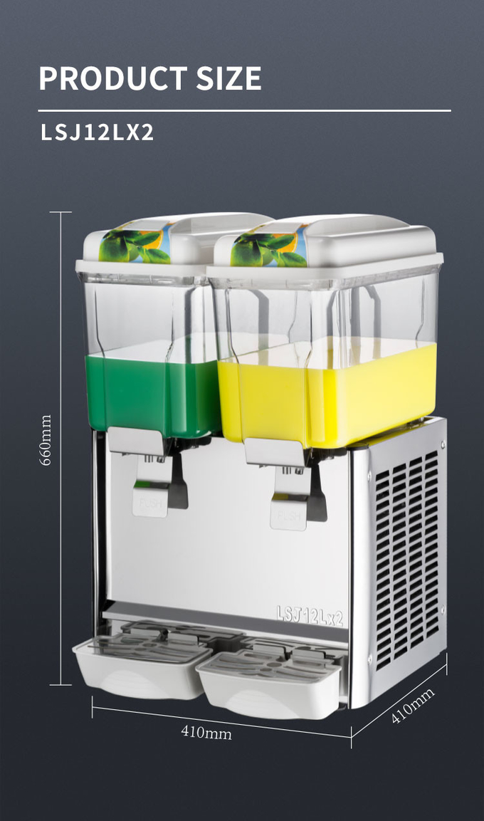 Portable de machine de refroidisseur de jus de fruit d'acier inoxydable de distributeur de jus de réservoir de 36l 3 8