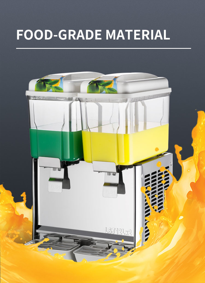 Portable de machine de refroidisseur de jus de fruit d'acier inoxydable de distributeur de jus de réservoir de 36l 3 1