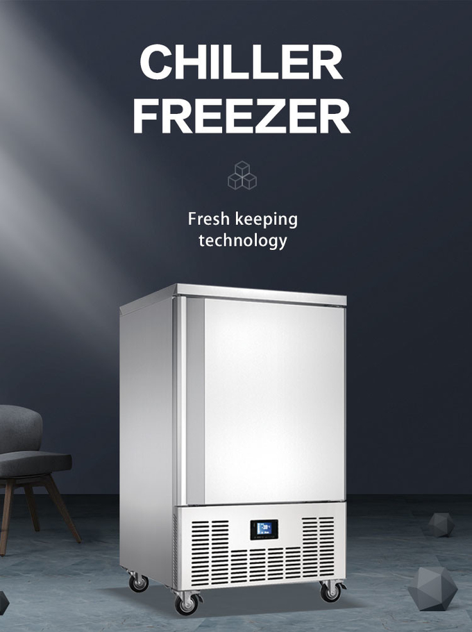 Refroidissement à l'air de refroidisseur de congélateur de 10 plateaux petit pour la congélation rapide de machine de réfrigération 0