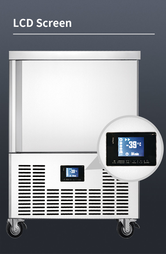 100-200l Blast Freezer Refroidisseur Commercial 5 10 15 Plateaux Petite congélation rapide 6