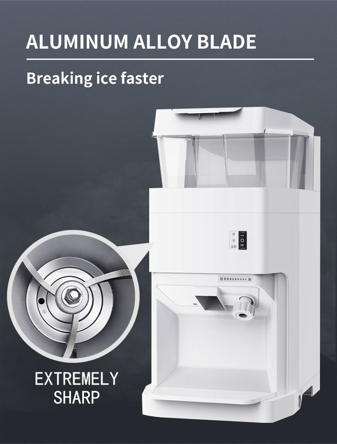 Machine électrique de broyeur de glace de la machine 320rpm de rasoir de glace du cube 15l 6Kg/Min 7