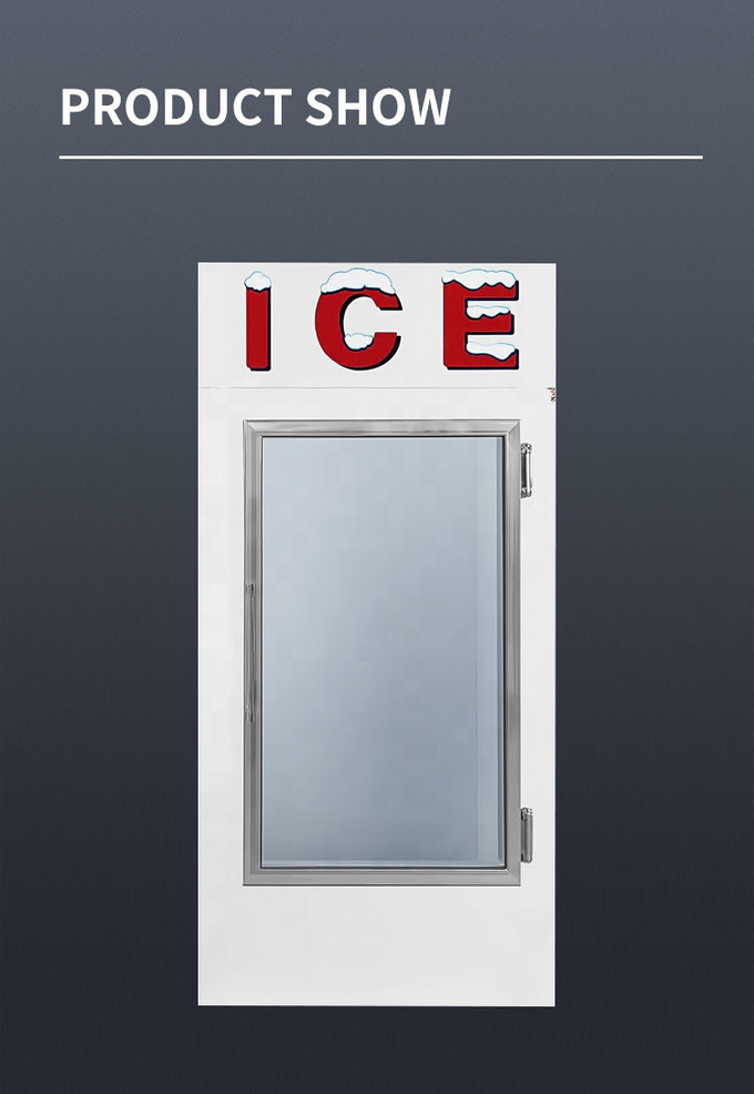 Ice Merchandiser Congélateur Complètement Automatique R404a Glace Vitrine 850l 0